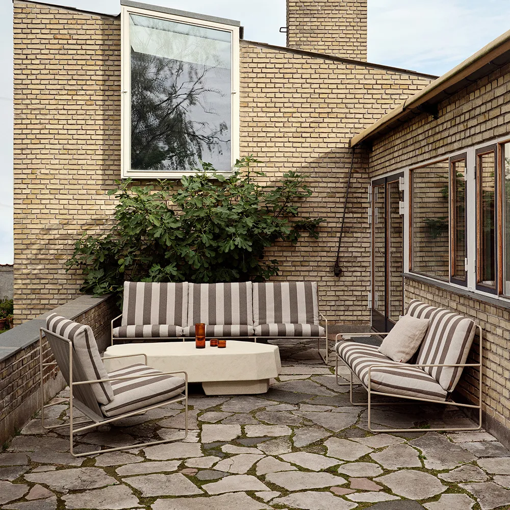 Desert 2-personers sofa Stripe Cashmere/Chocolate