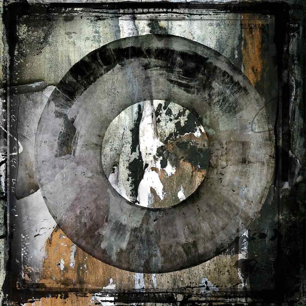 Artwood, Vægdekoration Abstract Circle Brown 100x100 cm Artwood