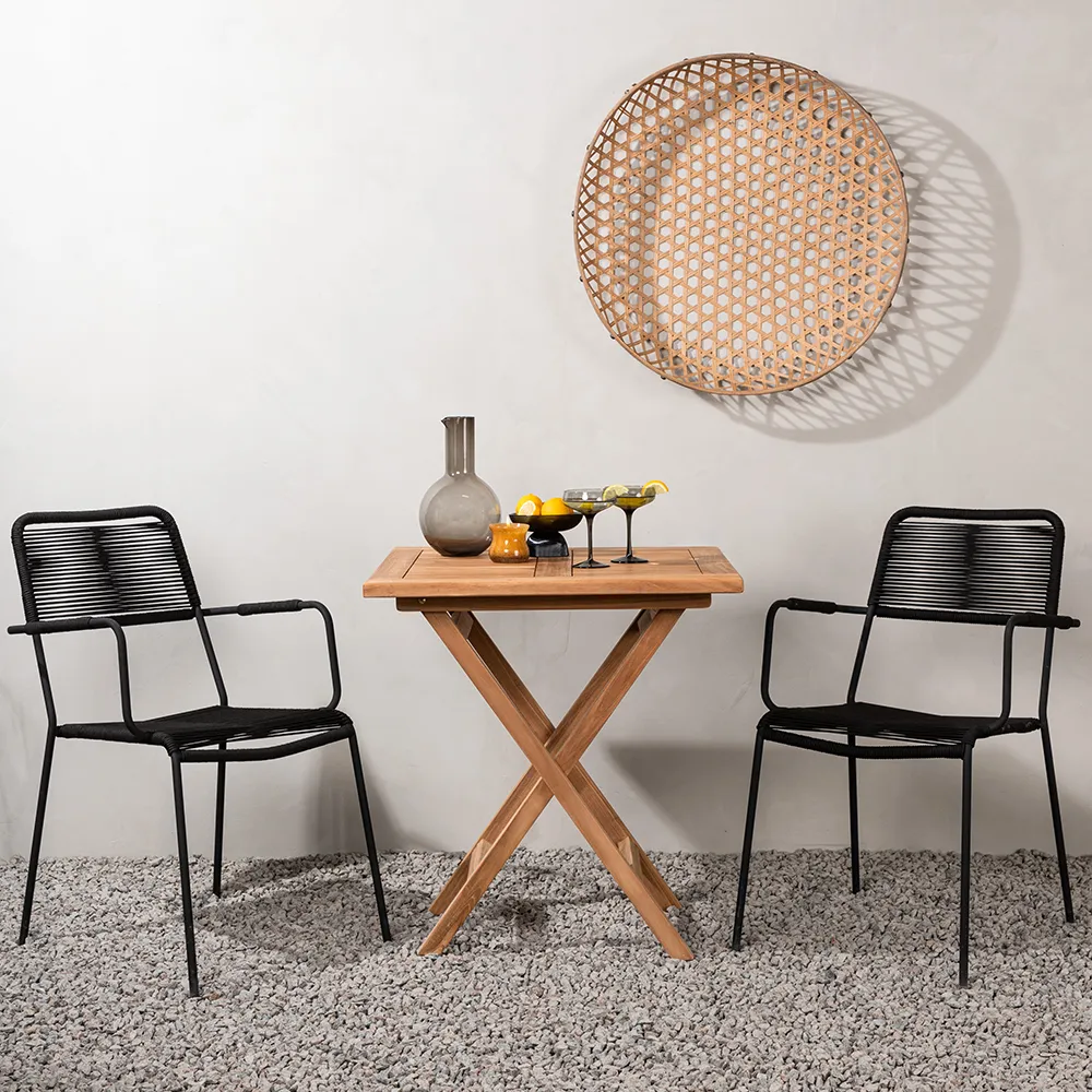 Lindos karmstol sort 2-pak 