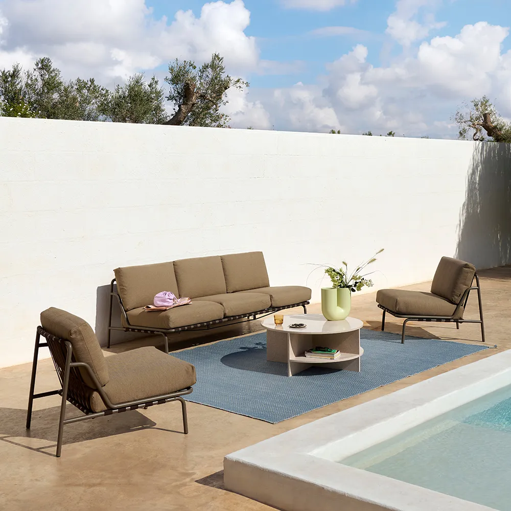 Lounge Stol Settle Ribbed Weave 5/Taupe