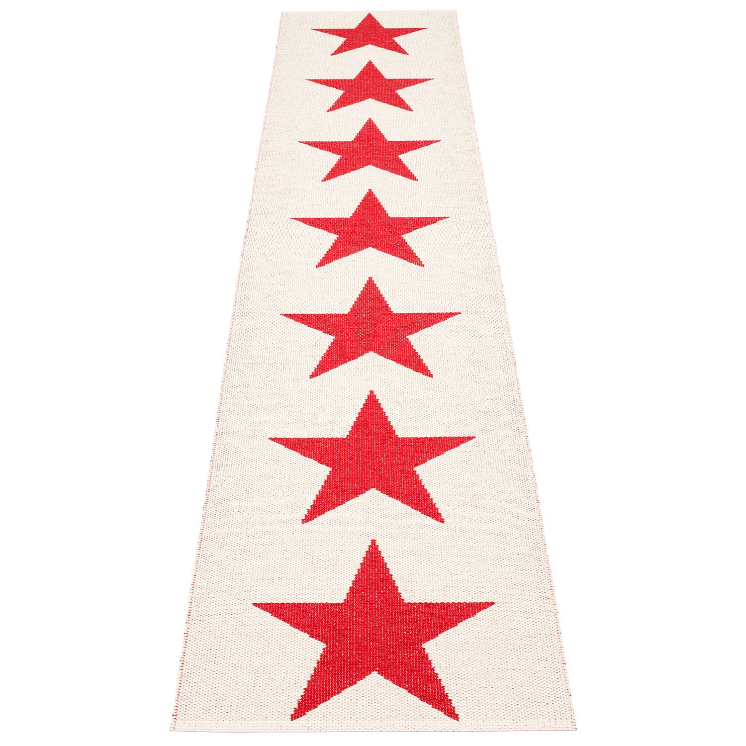 Viggo tæppe 70x350 cm one red / vanilla 