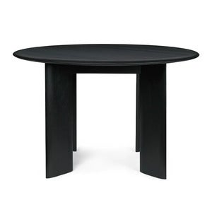 Bevel Spisebord Ø117 cm - Black Oiled Beech