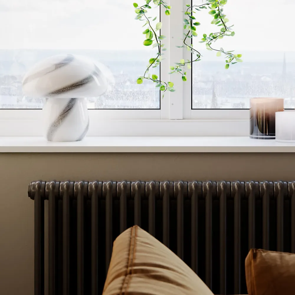 Mira Mushroom bordlampe hvid/sort