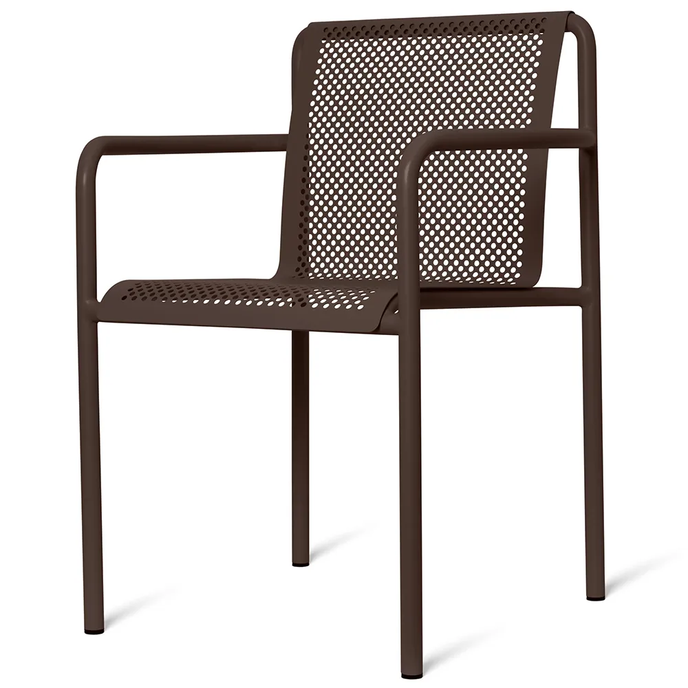 Ferm Living, Dapple stol med armlæn Dark Chocolate