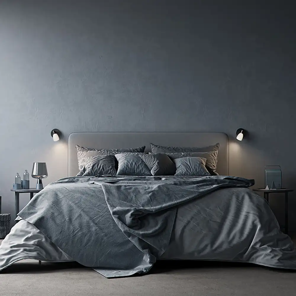 Cut væglampe sort G9