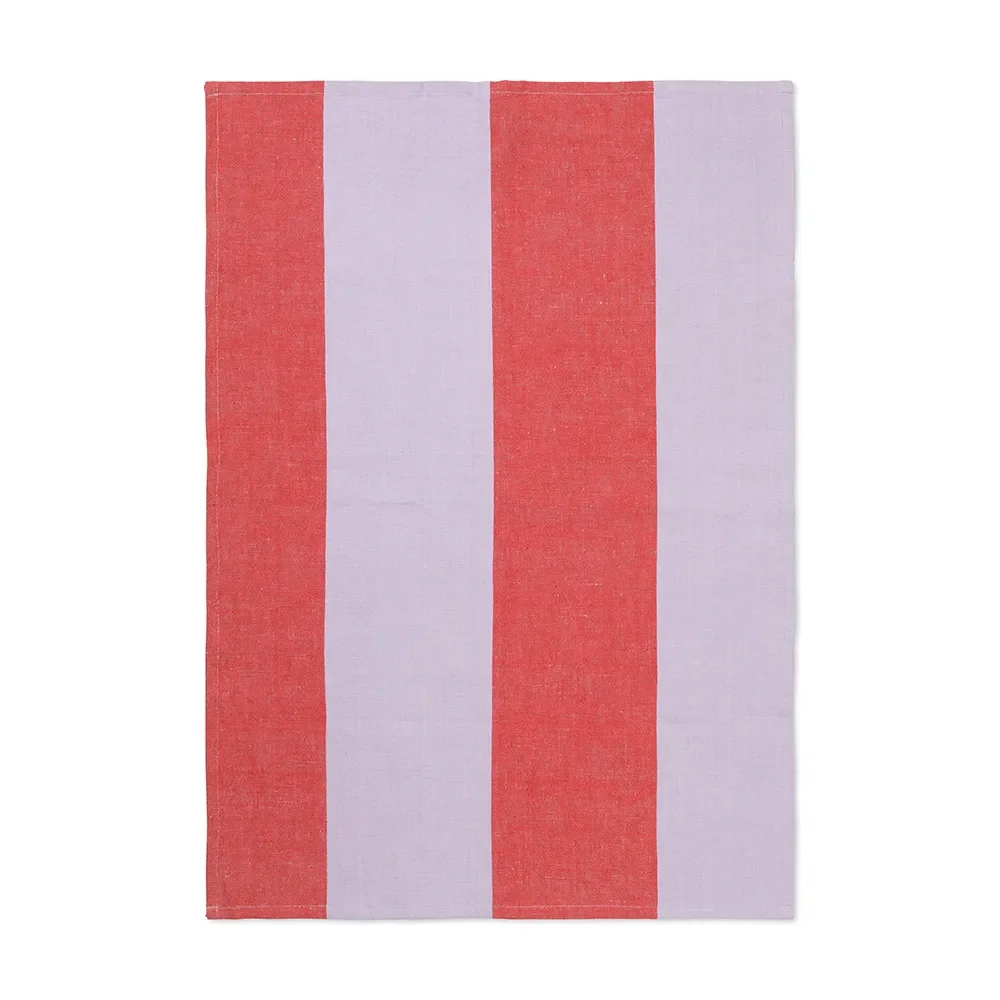 Ferm Living Hale viskestykke 50x70 cm Red/Lilac