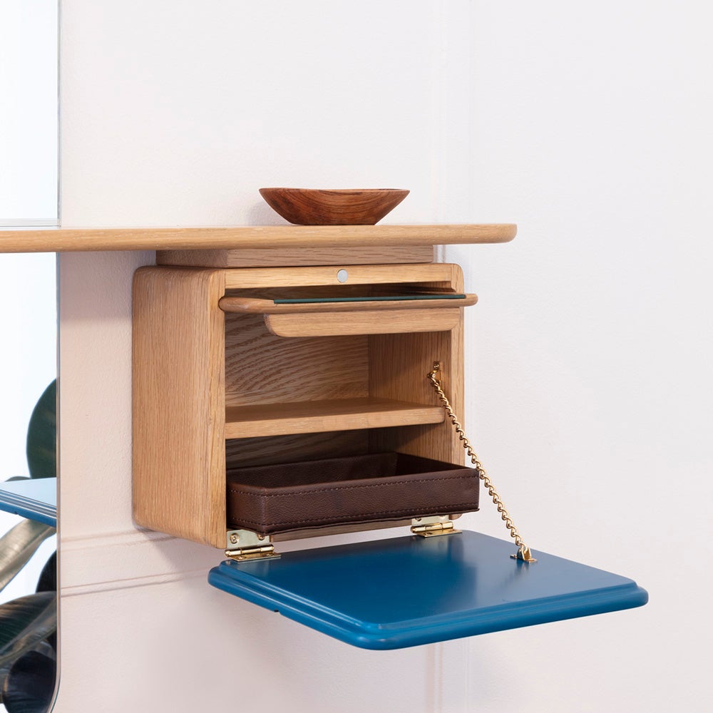 One More Look Spejl eg/Petrol Blue