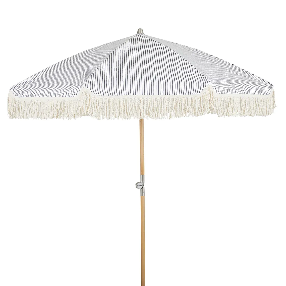 Gatsby parasol Ø180 cm med grå striber