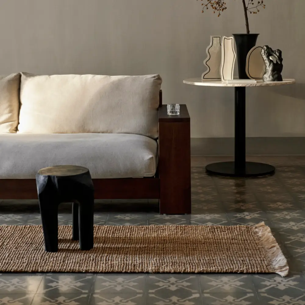 Håndvævet jute-tæppe, 80 x 250 cm