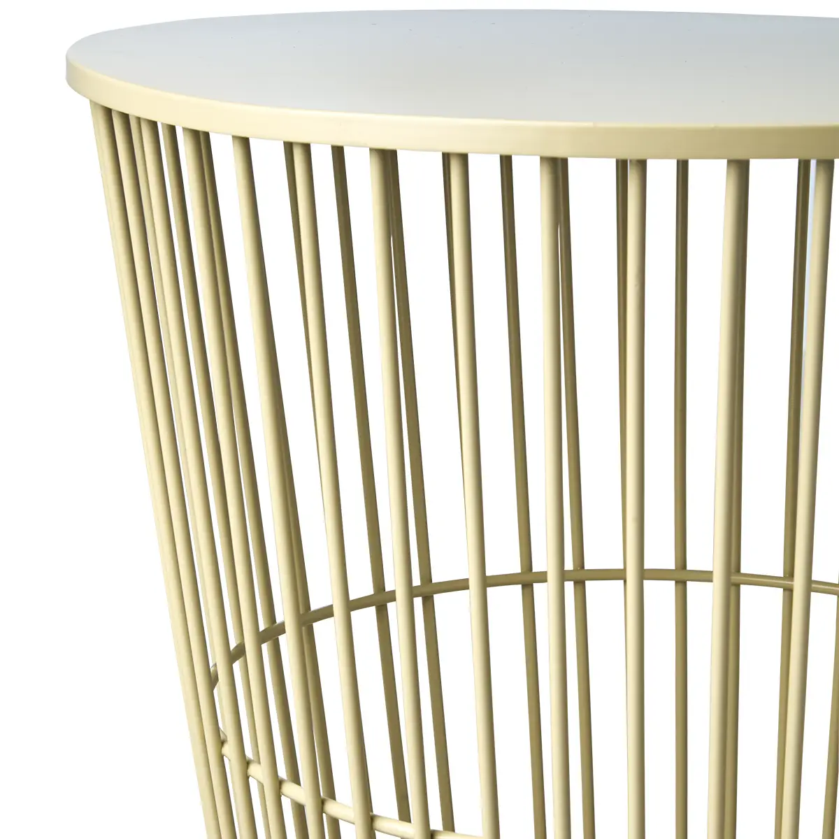 MARSTRAND Sofabord/kurv Beige Ø40xH45 cm
