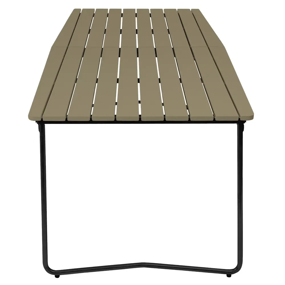 Spisebord B31 230 Grønlakeret eg / sort stel