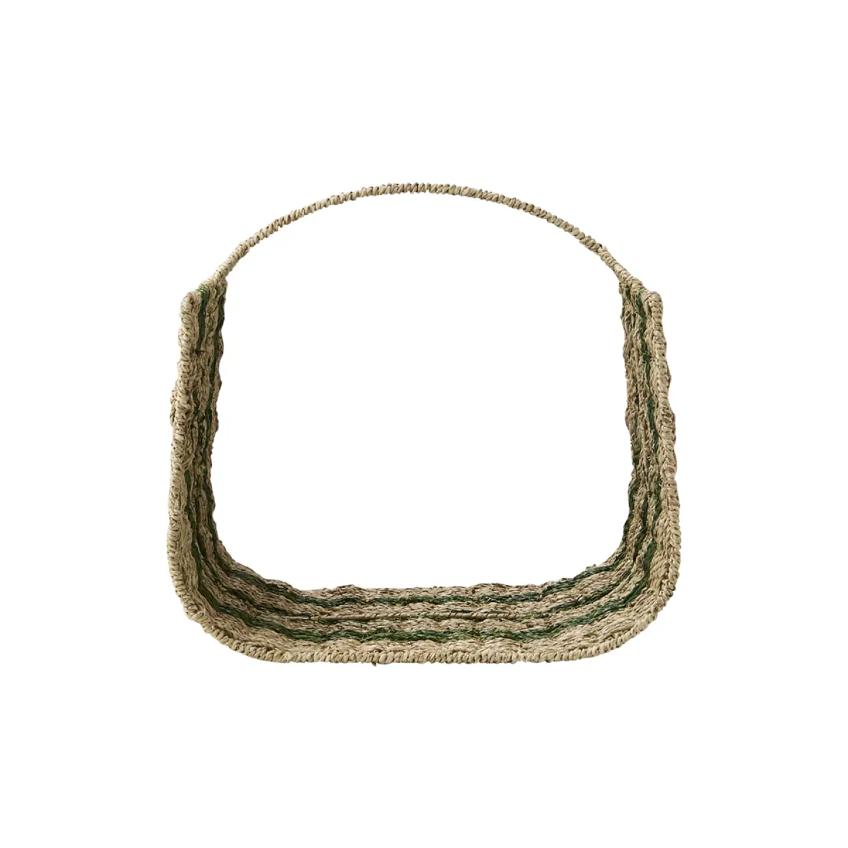 COLLECT Brændekurv Natur/grøn L42xB42xH42 cm
