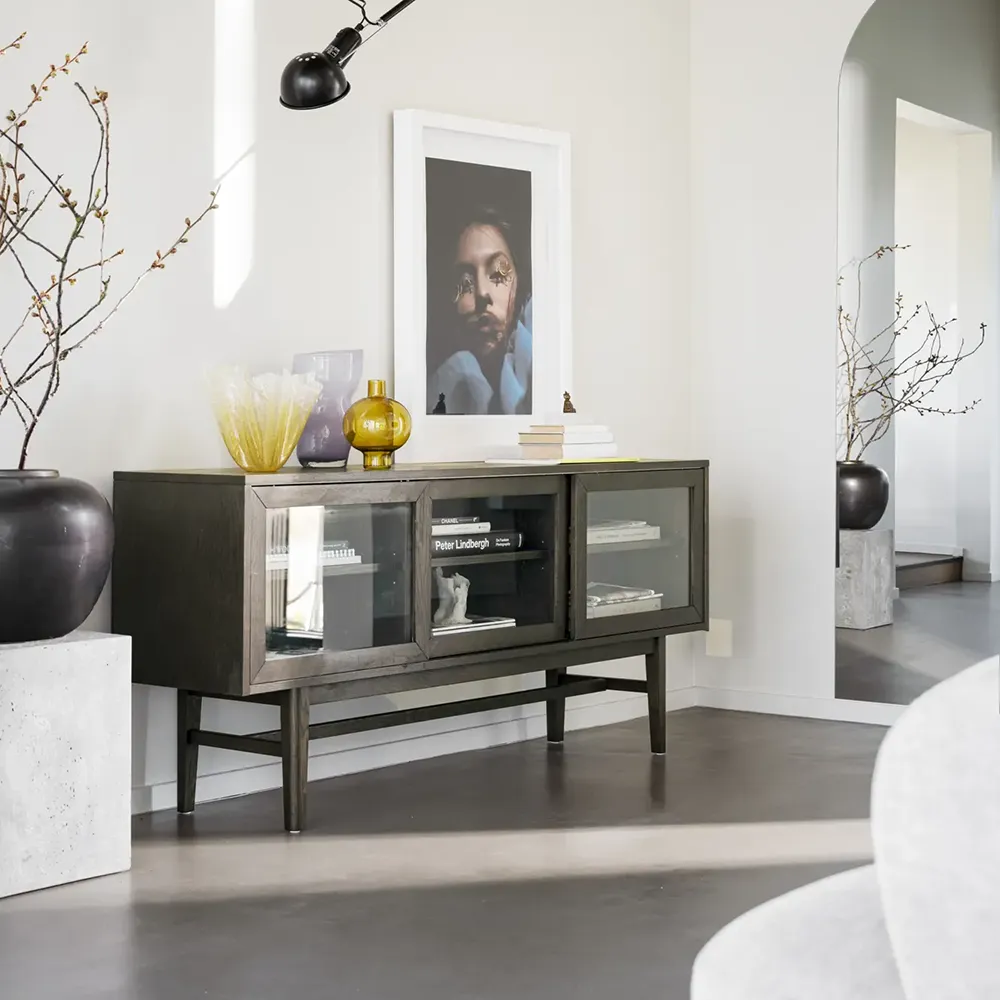 Hazelton skænk 170 cm brun eg