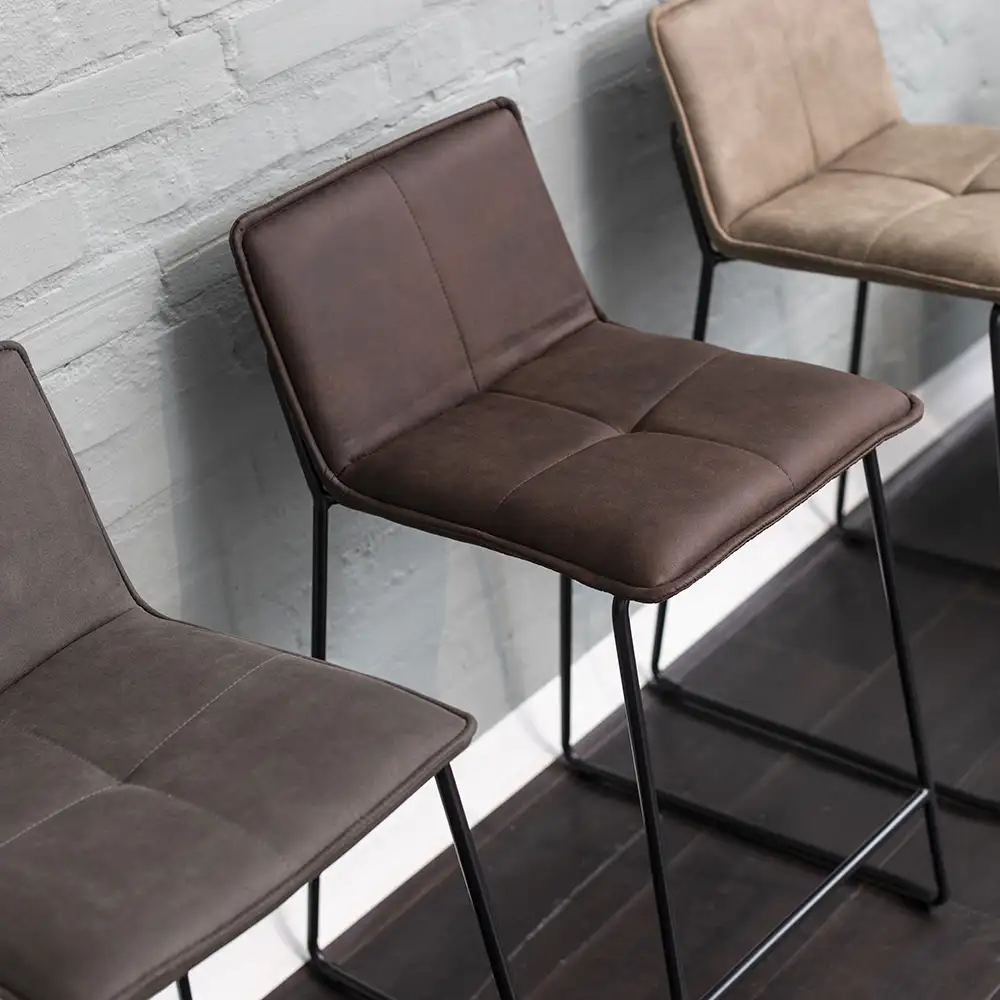 Elvis Barstol brun 2-pakke