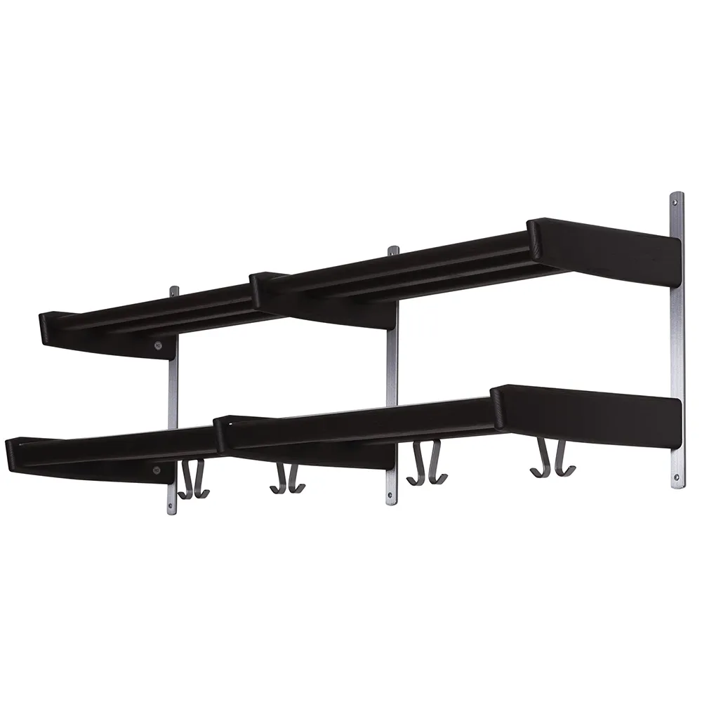 Oscarssons Möbel, Meja Hattehylde 115 cm 2 hylder Sortbejdset eg