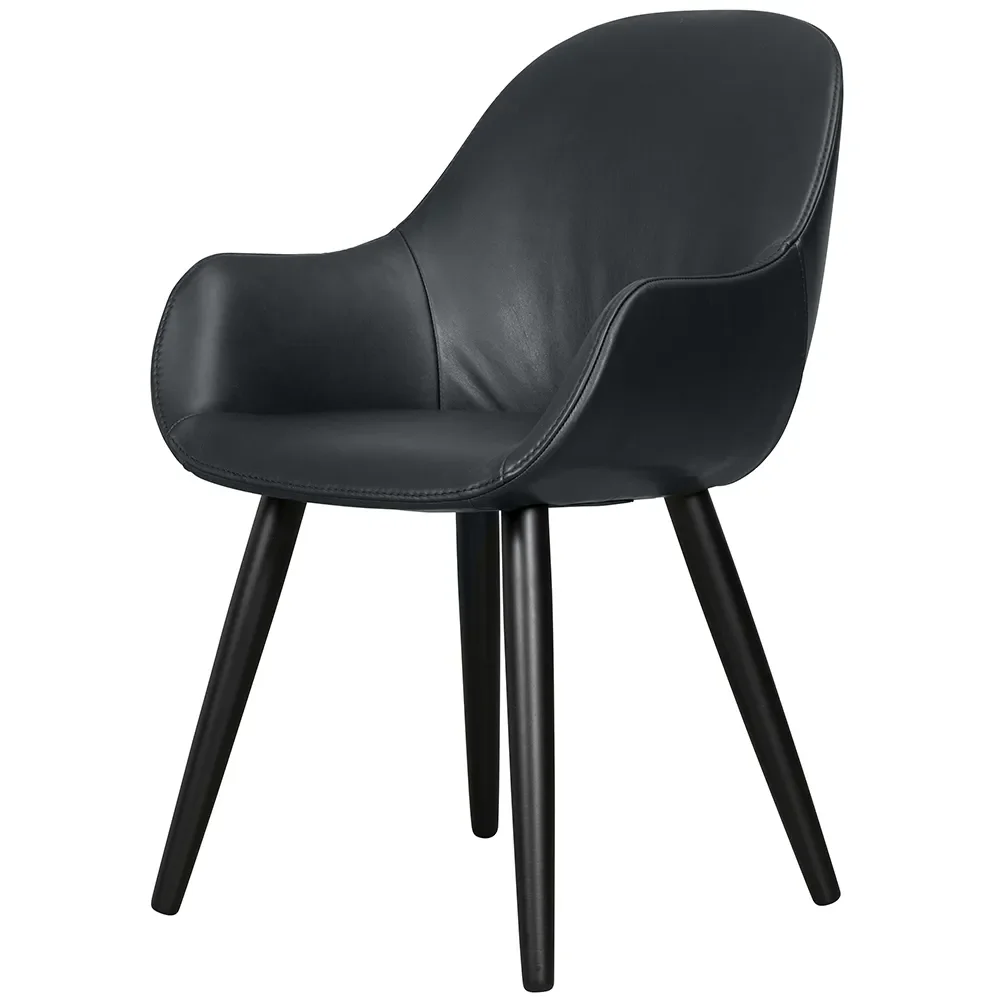 Layla Stol høj armlæn i læder