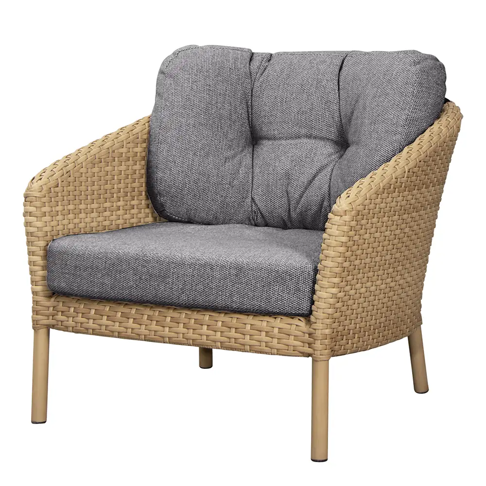 Ocean hyndesæt til loungestol Dark grey, Wove