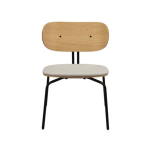 Curious Lounge Chair Eg/Sort White Sands