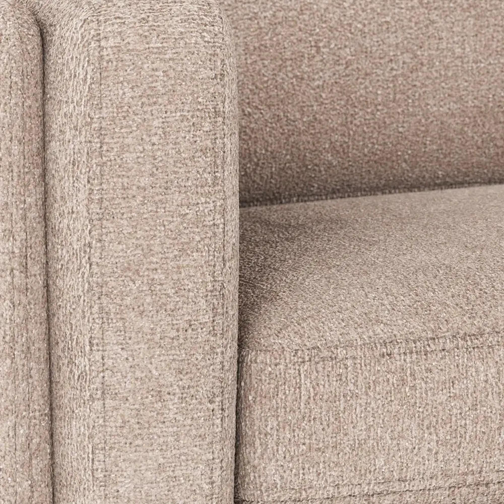 Braden 3-personers sofa hvid pigment egben/lys beige