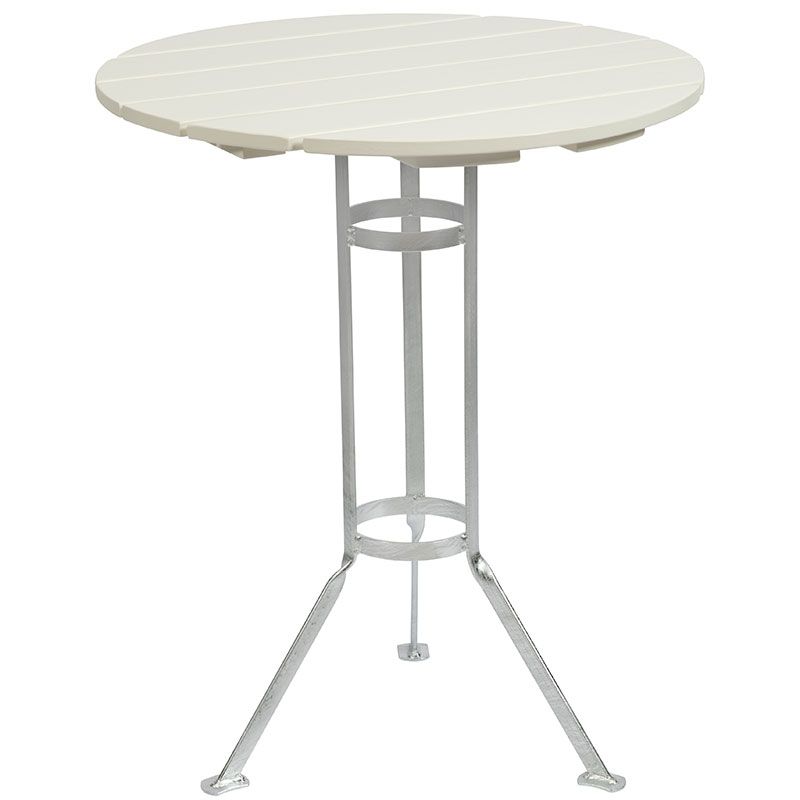 Grythyttan Stålmöbler, Bryggeribord Med Tre Ben Ø60 cm Olieret Hvid Eg Grythyttan Stålmöbler ​