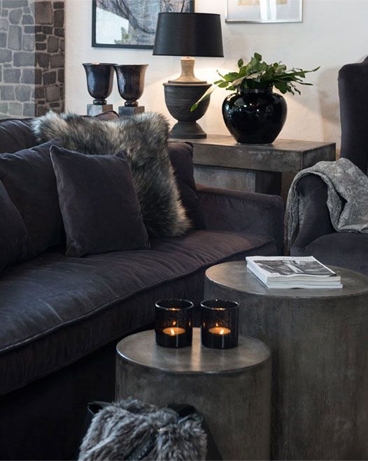 Sidebord Doloma 2-pak Beton Artwood