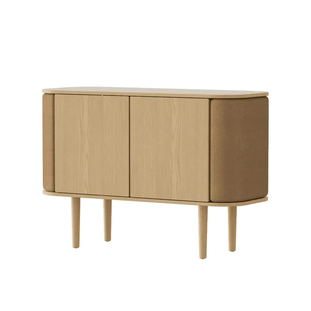 Treasures skab med 2 låger, egetræ/Sugar Brown