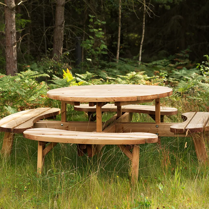 Hasselbro picnic-sæt imprægneret grøn 