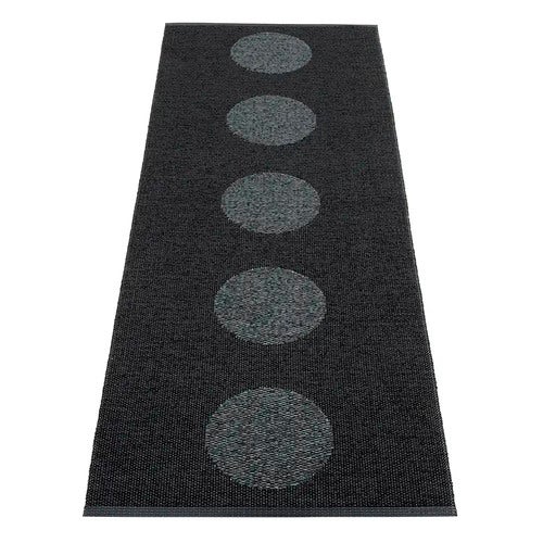 Vera 2.0 tæppe 70x200 cm Sort