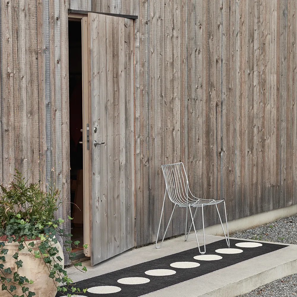 Vera tæppe 70x225 cm black/vanilla 