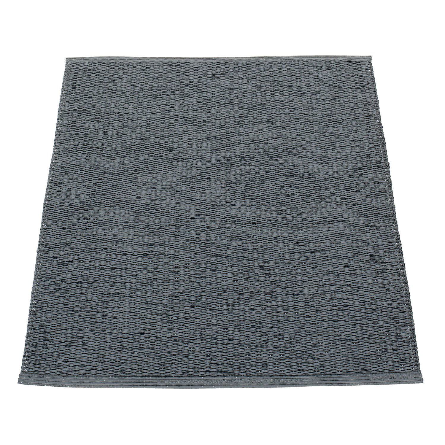 Pappelina Svea tæppe 70×90 cm granit / black metallic