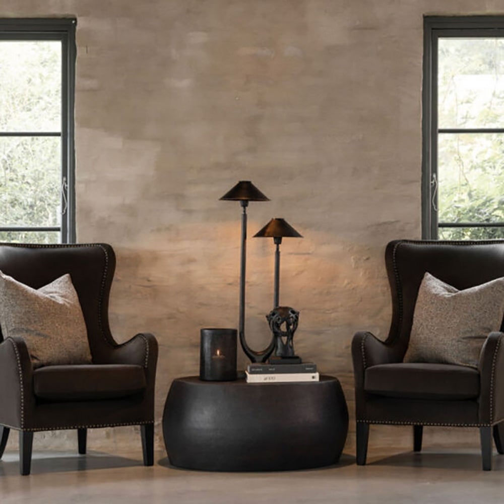 Fiora sofabord Ø80 cm Sort