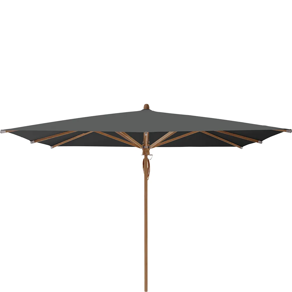Teakwood parasoll 330x330 cm Kat.5 669 Carbone