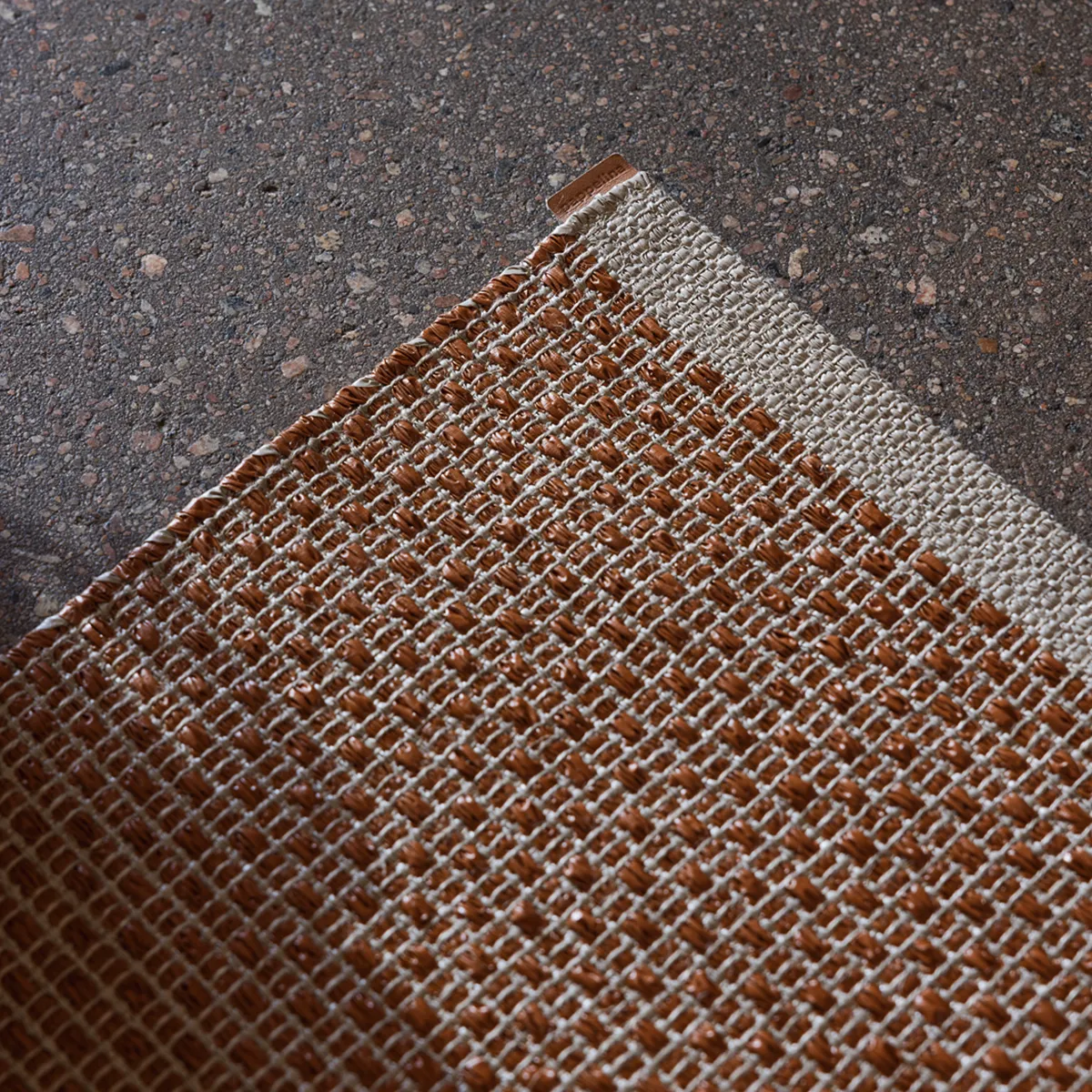 Vaskbar Plastmåtte NILS Rust 70x240 cm