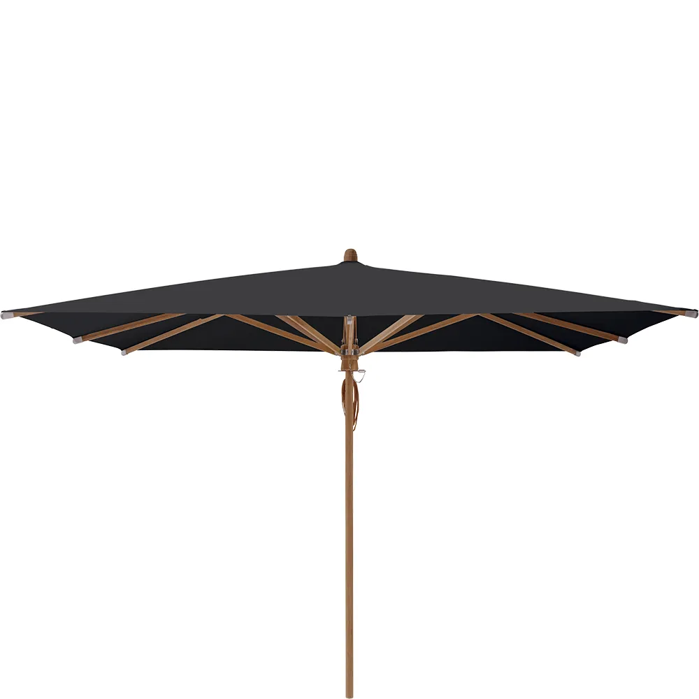 Glatz Teakwood parasoll 330×330 cm Kat.5 615 Black