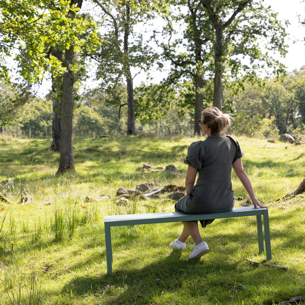 Aria bænk sage green