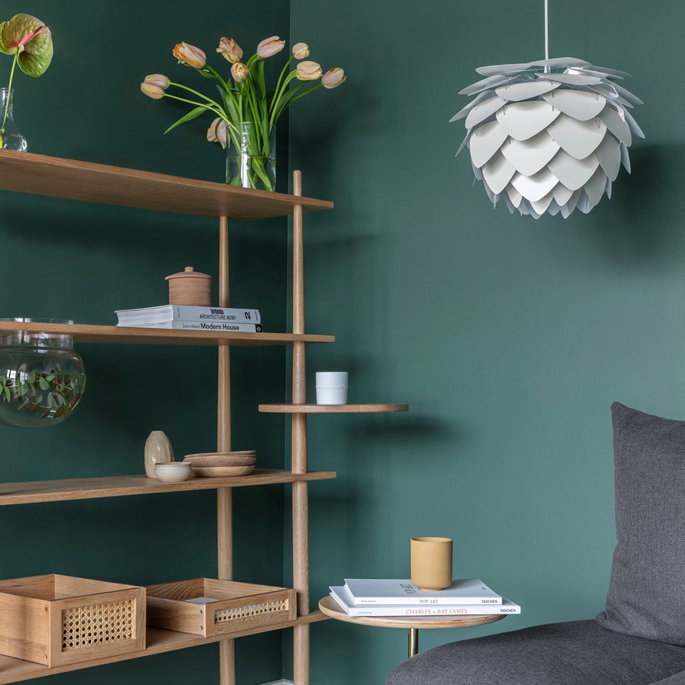 Aluvia Lampeskærm Ø40 cm Pearl White