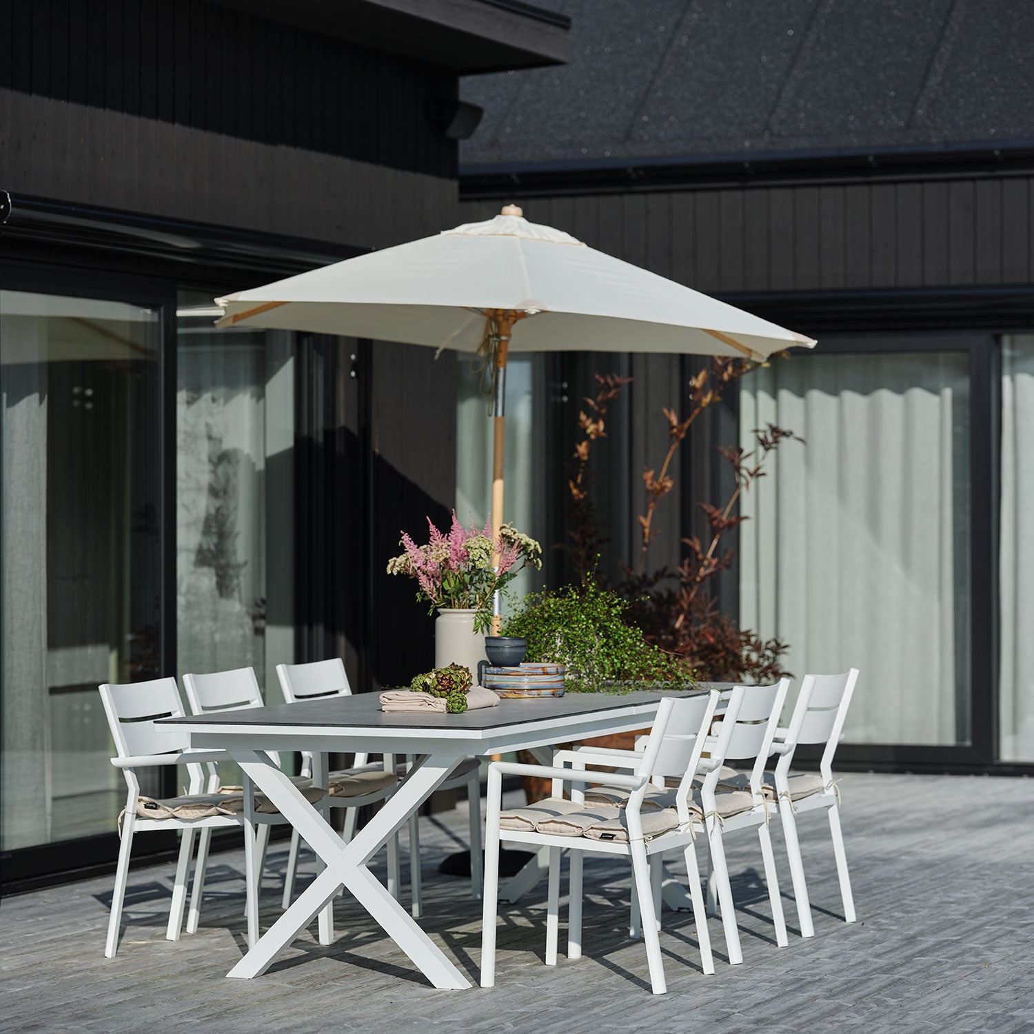 Delia Stol/Karmstol Hvid Brafab