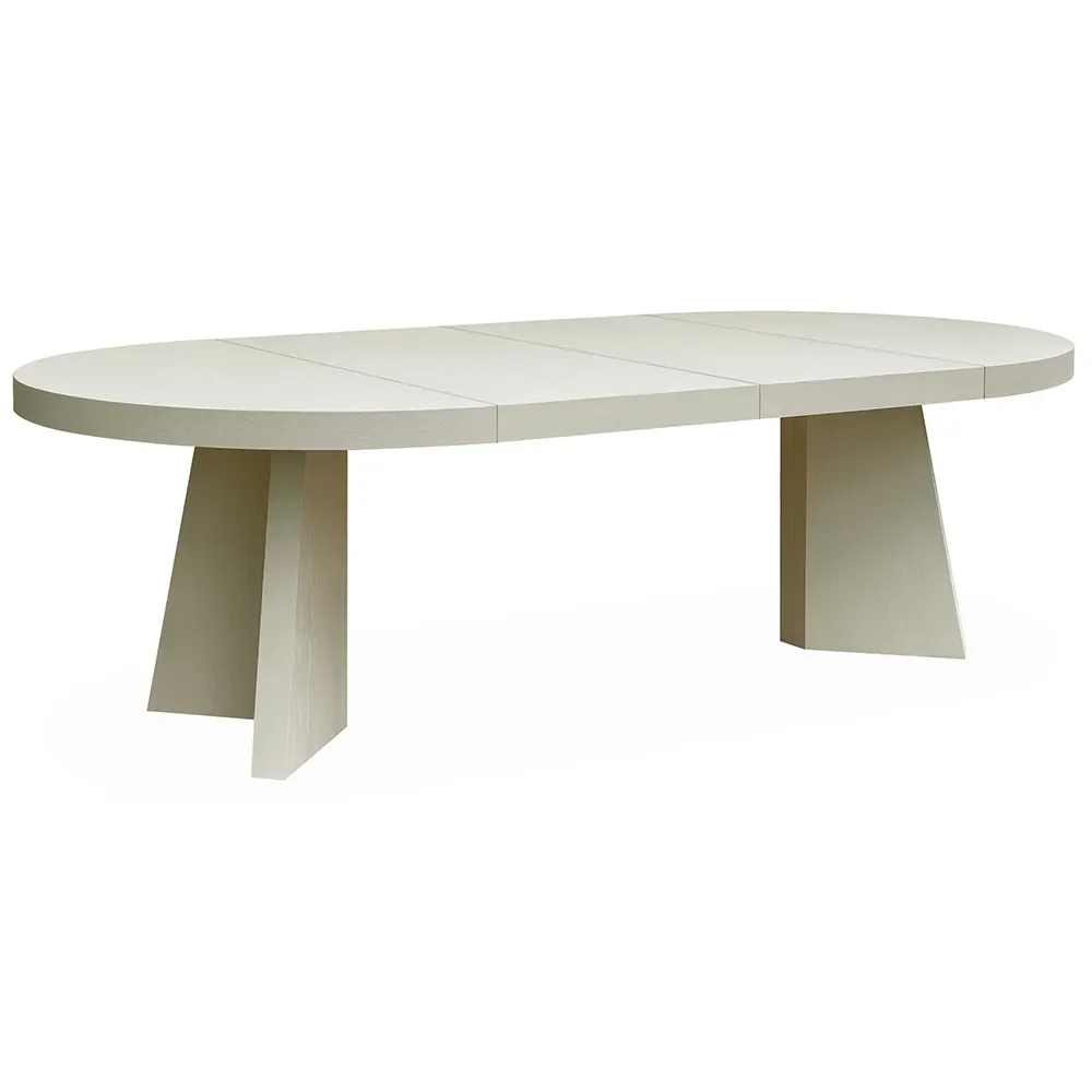 TRENT delbart spisebord 130-150x130 cm-Ivory mist