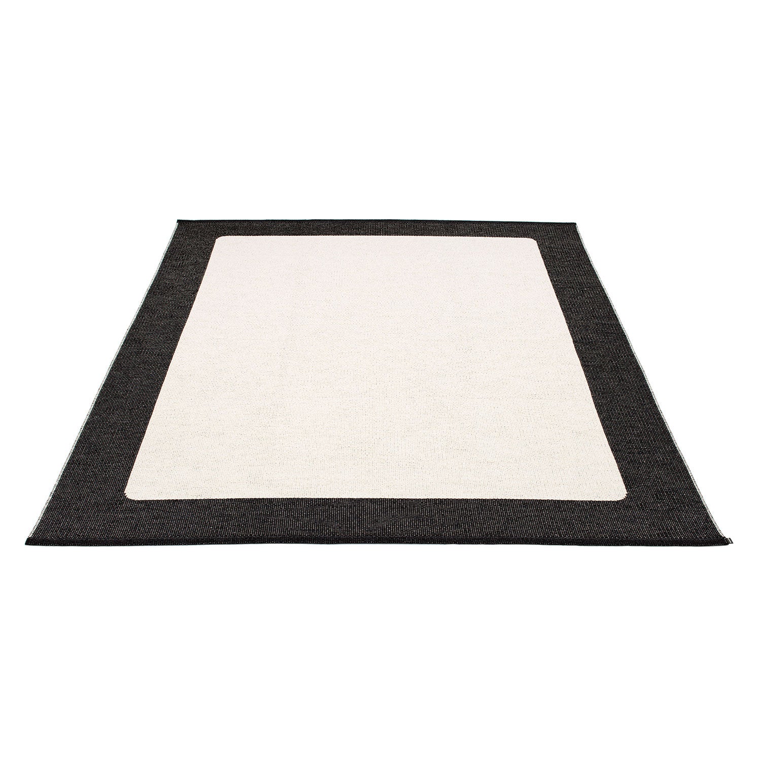 Ilda tæppe 180x180 cm black / vanilla 