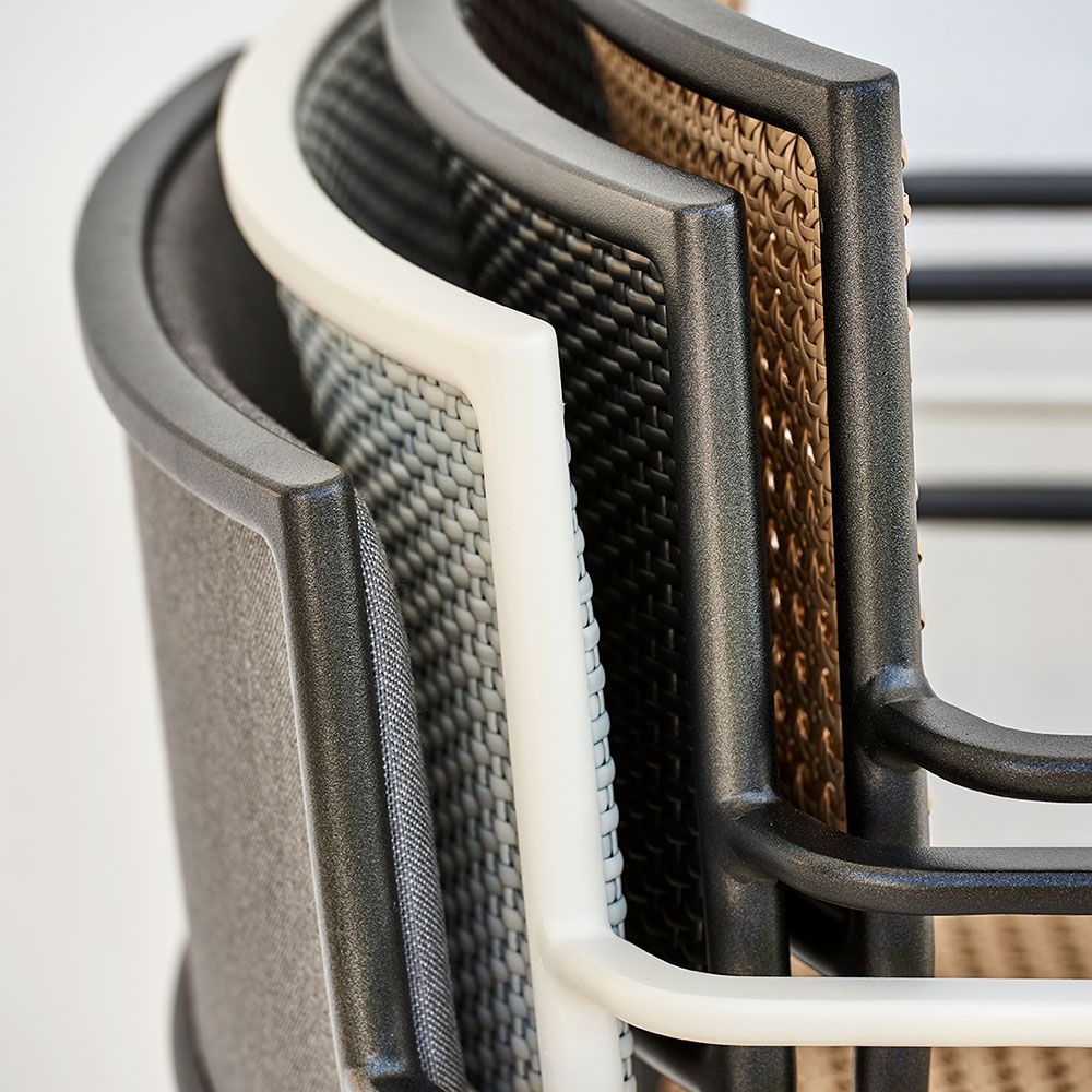 Less stabelbar stol Fransk fletning