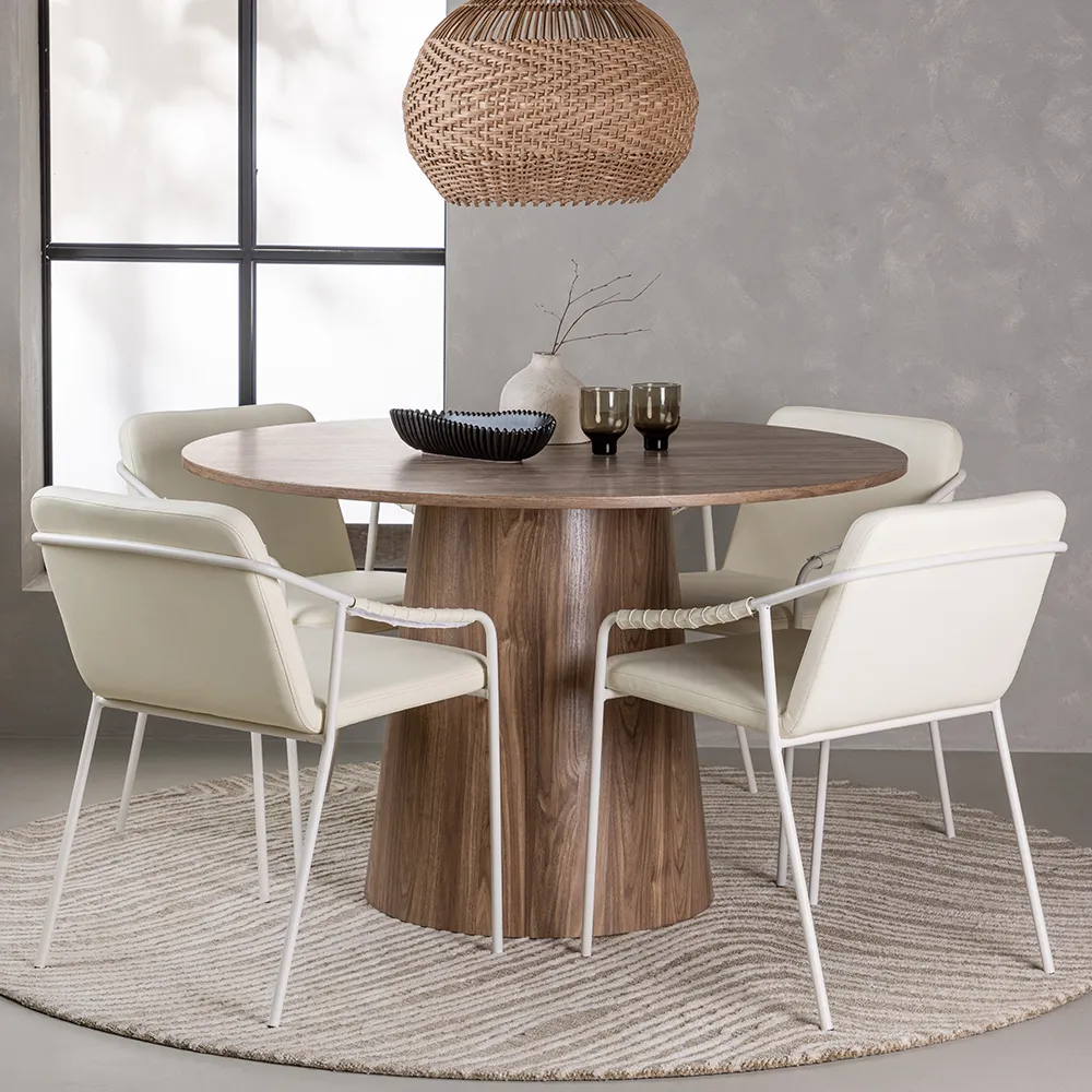 Tvist spisebordsstol beige PU 2-pak