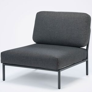 Level midterste del grå aluminium