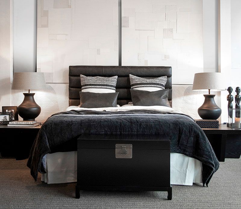 Lisbon Sengegavl 180x160 cm Læder Artwood