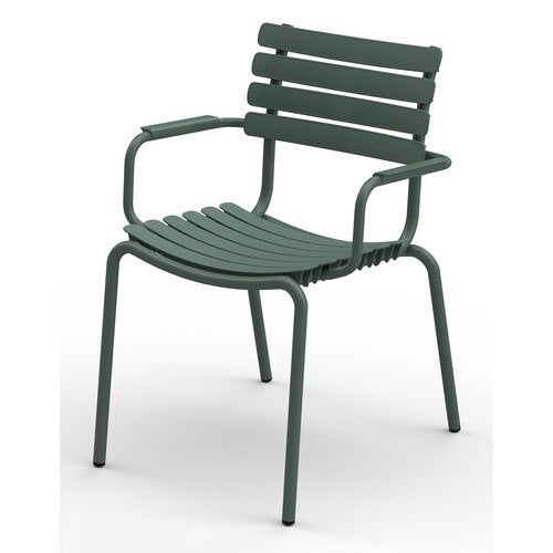 Reclips stol grøn/grøn aluminium