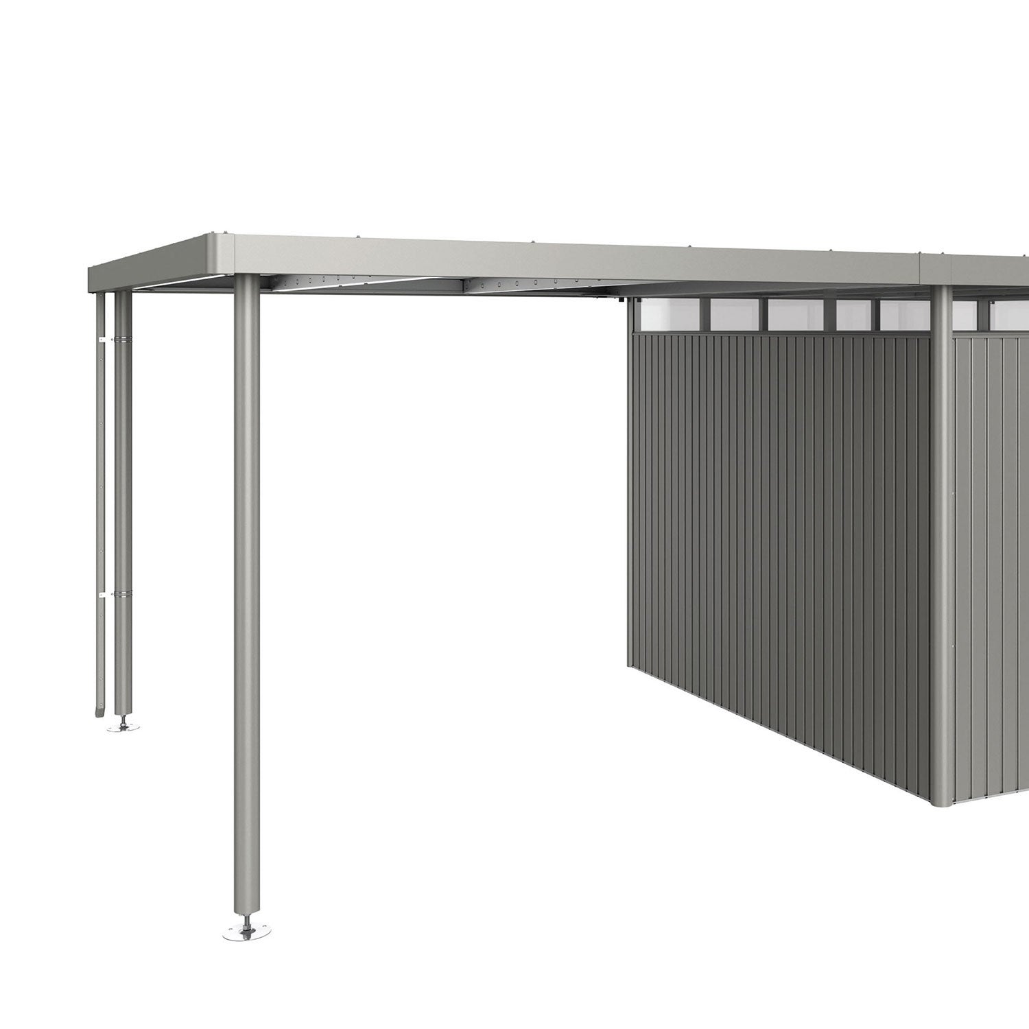 Sidotak haveskur highline størrelse h5 metallisk kvartsgrå