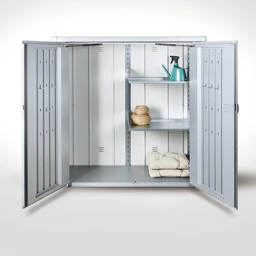 Romeo Patio cabinet M Metallic dark grey