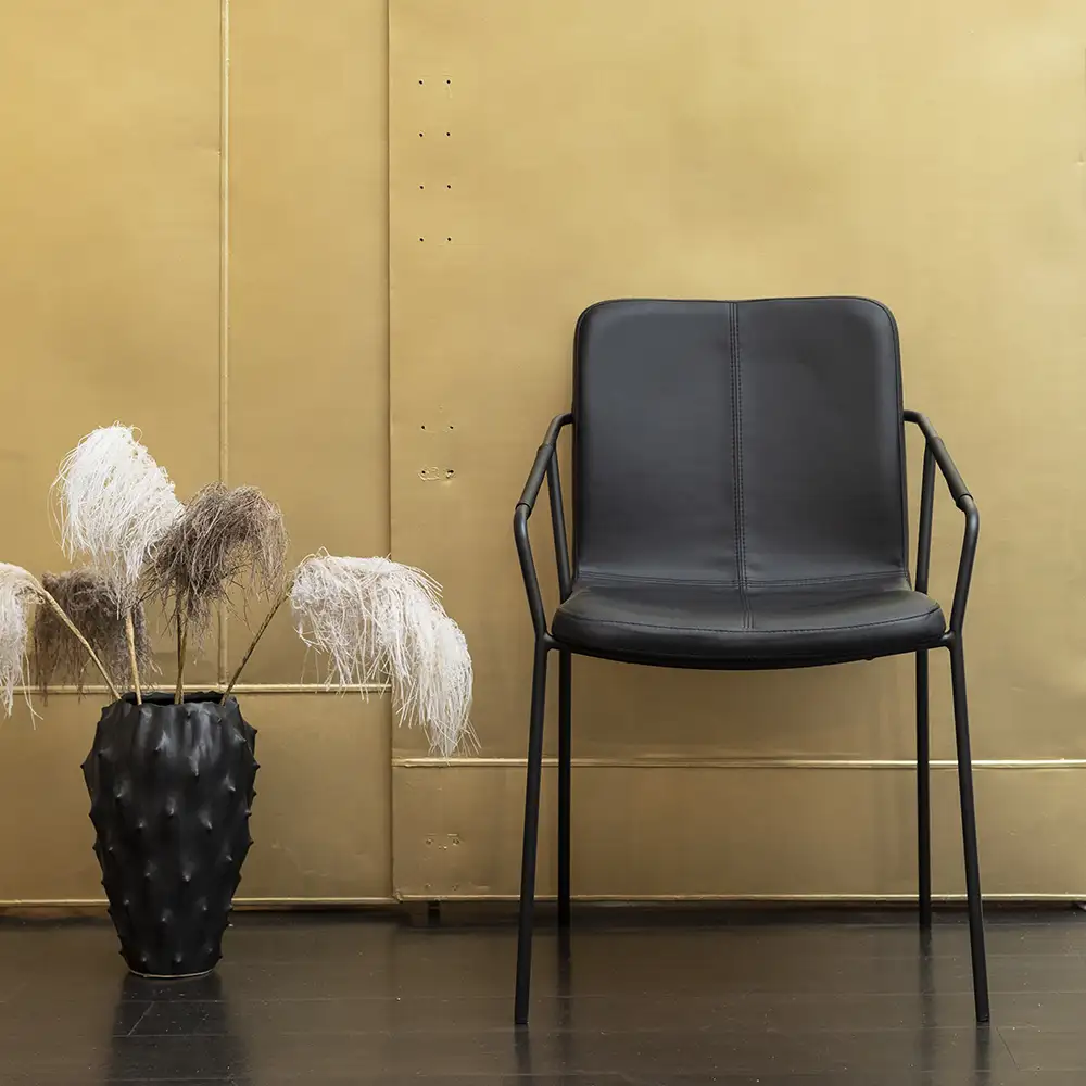 Evo Armlænsstol Sort 2-pakke