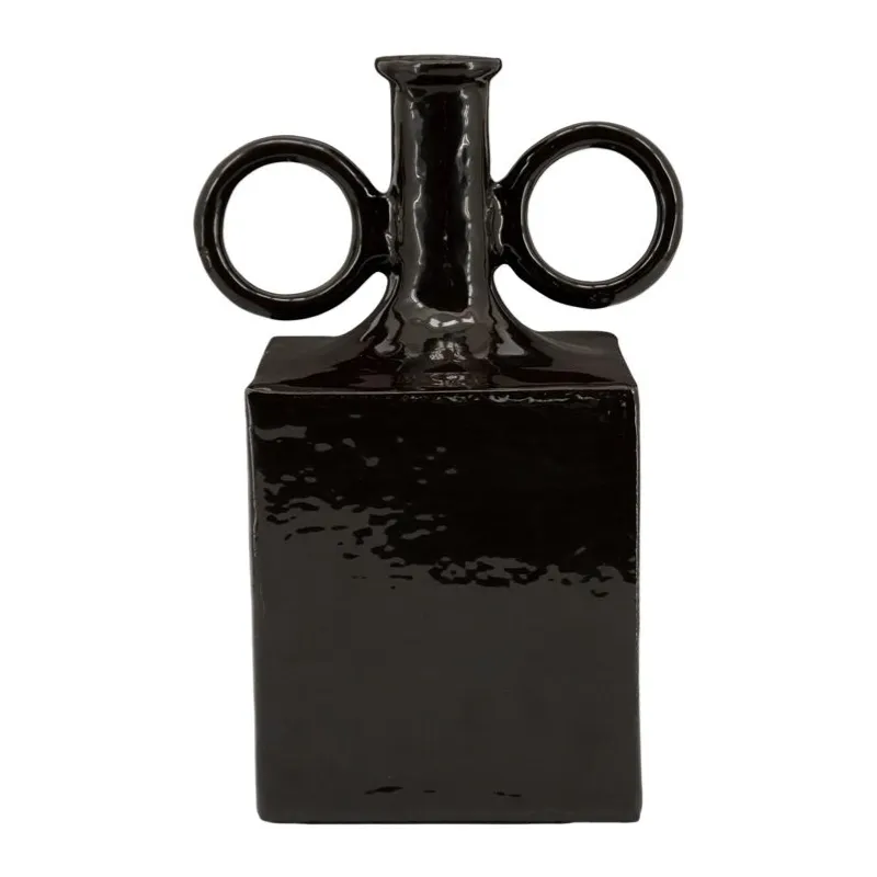 Oro 1 vase 21x16x31,5 cm aluminium brun