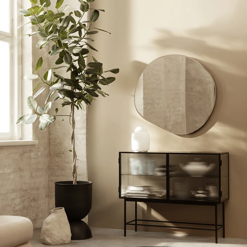 Pond Spejl 87x94 cm Brass