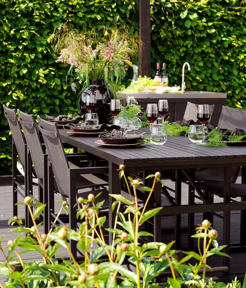 Vevi Spisebord 95x230 cm Sort Brafab